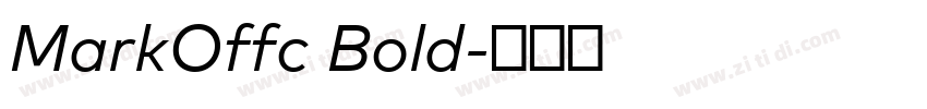 MarkOffc Bold字体转换